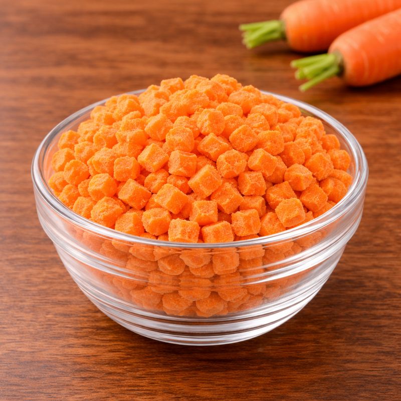 Freeze-Dried Carrot Cubes — Freeze-Dried Cubes
