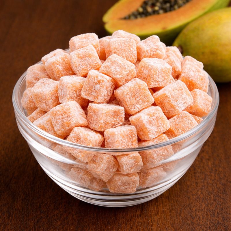 Freeze-Dried Papaya Cubes — Freeze-Dried Cubes
