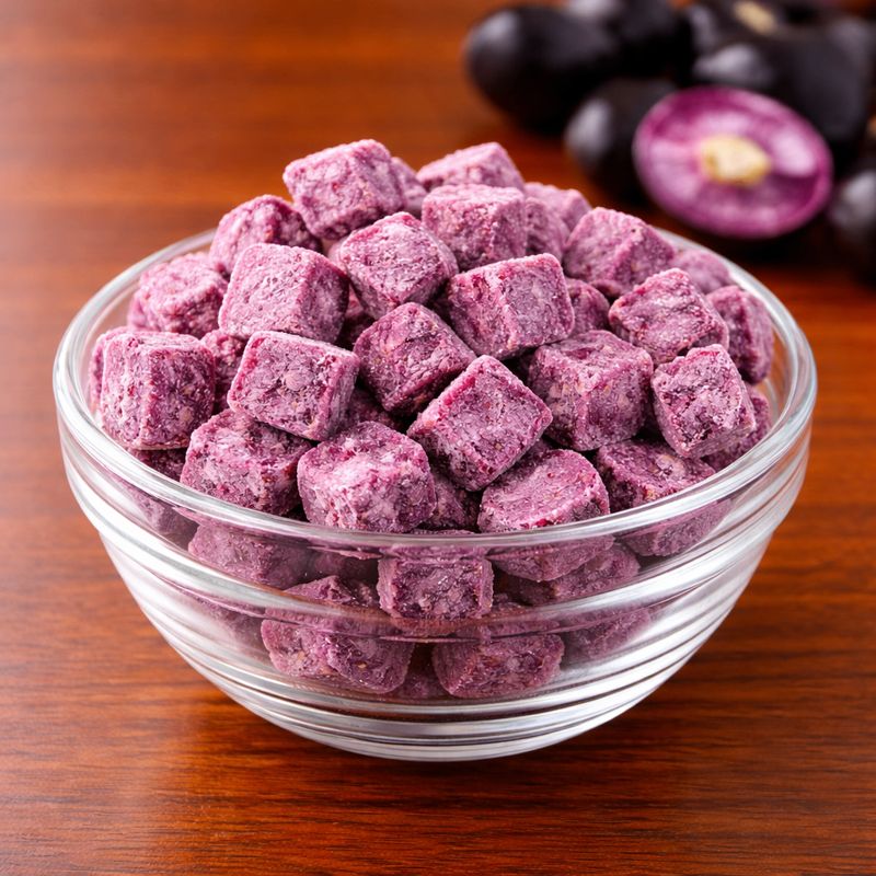 Freeze Dried Black Jamun Cubes — Freeze-Dried Cubes