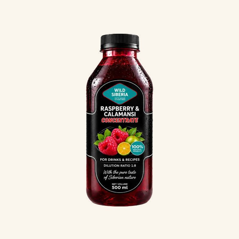Wild Raspberry & Calamansi Concentrate (Premium) — Wild Berry Concentrate — 500 ml