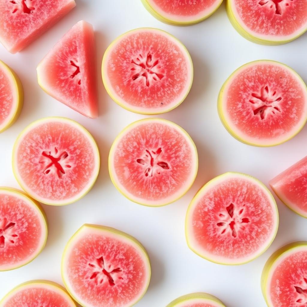 Frozen Pink Guava Slices — IQF Sliced