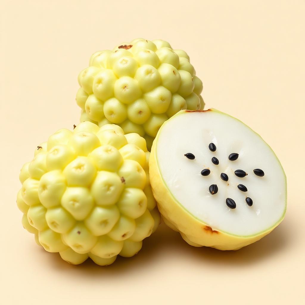 Frozen Sitafal Pulp (90% Petals) — IQF Pulp
